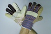 Перчатки кожаные комбинированные утепленные РАДУГА ЛЮКС (мебельная кожа)